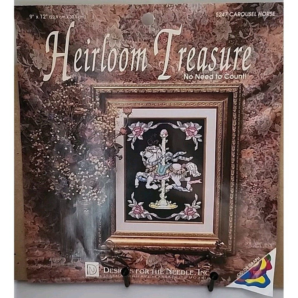 Cross Stitch Kit CAROUSEL HOUSE Heirloom Treasure Designs For The Needle Inc